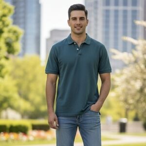💚 George Men's Teal Polo Shirt
